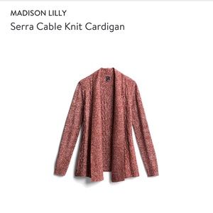 Madison Lilly Serra Cable Knit Cardigan!
